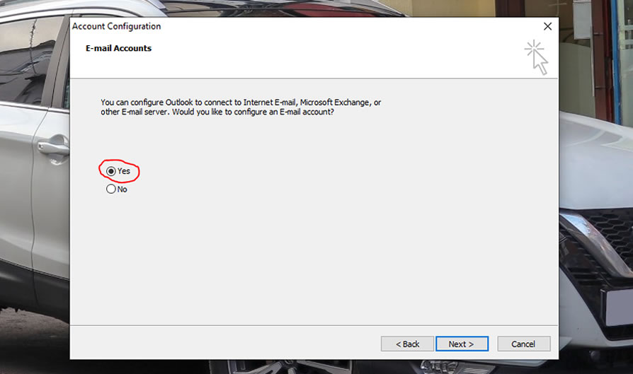 Howto configure Microsoft Outlook 2010