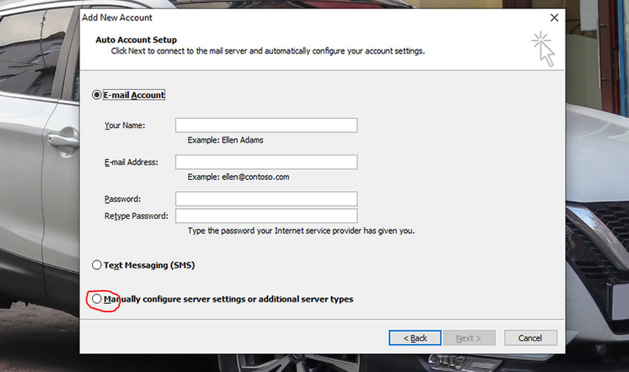 Howto configure Microsoft Outlook 2010