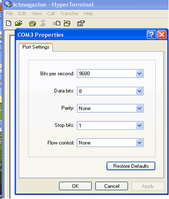 Restore Defaults
